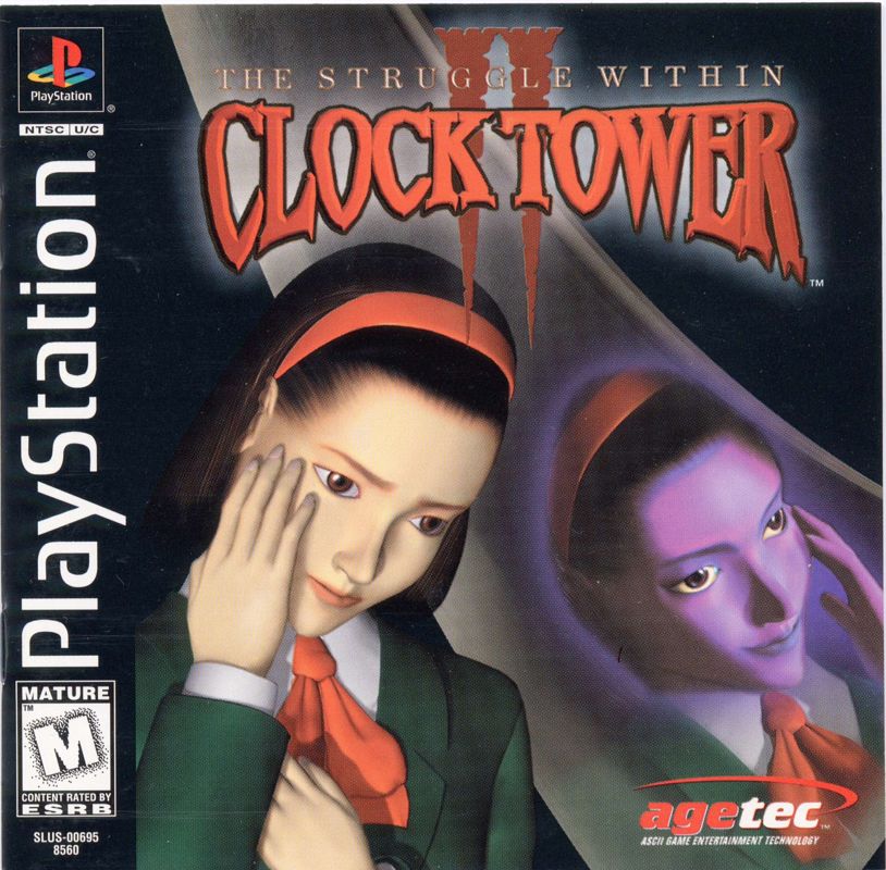 Clock Tower box art for Playstation
